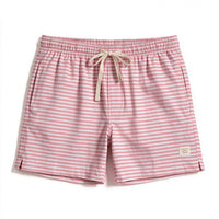 Short Elástico Listrado Flamê – Coral