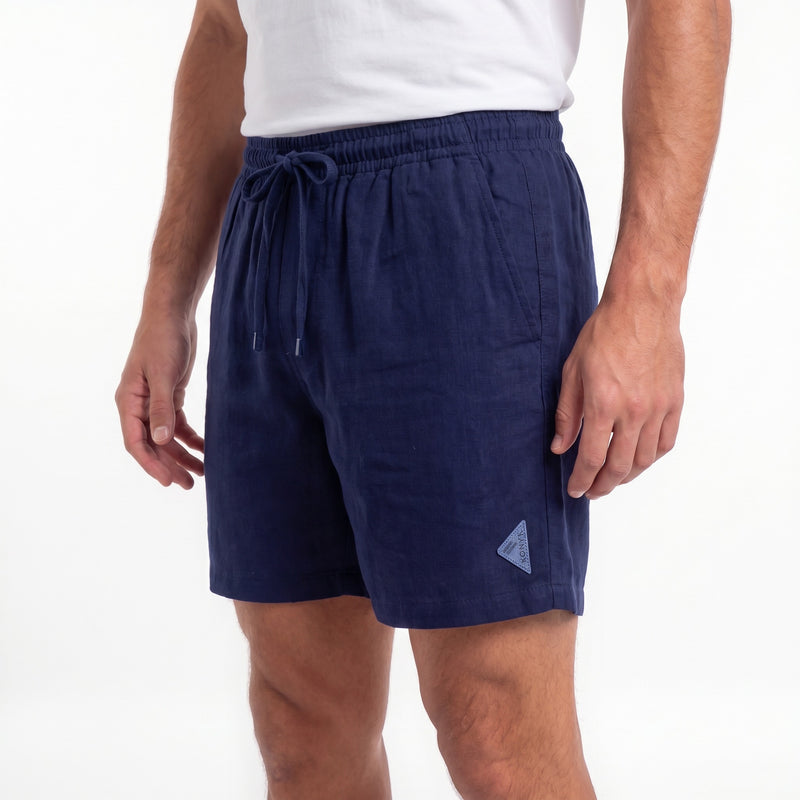 Short Elástico com Linho