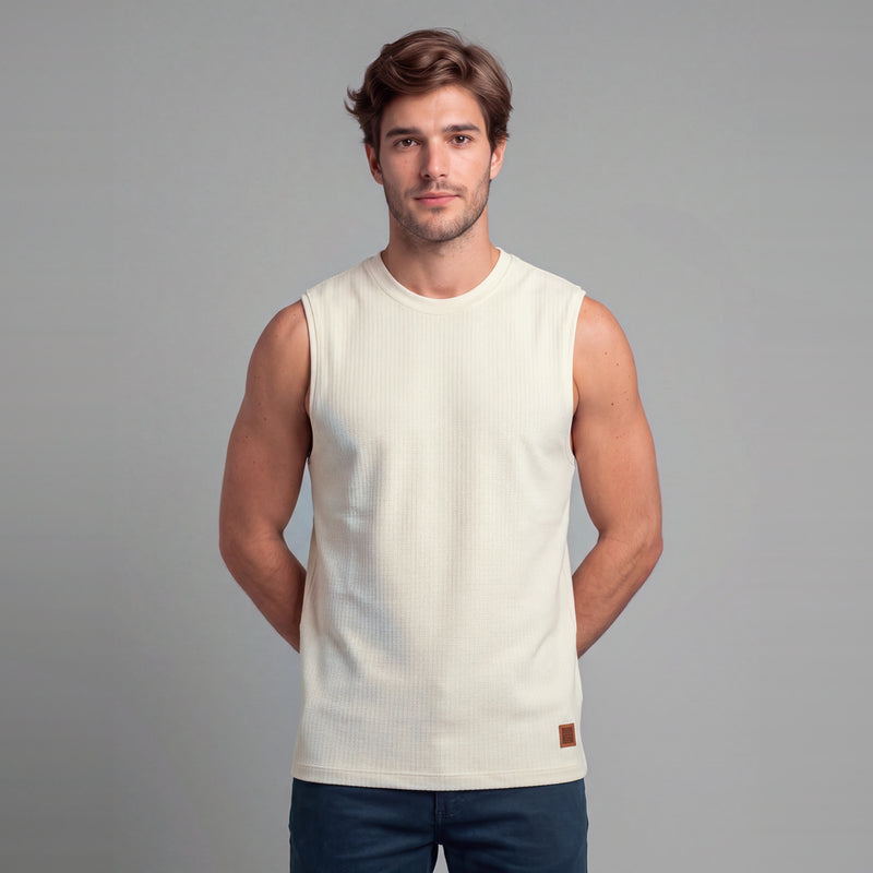 Machão Casual de Malha – Bege