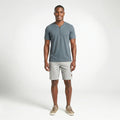 Camiseta Masculina Texturizada com Zíper