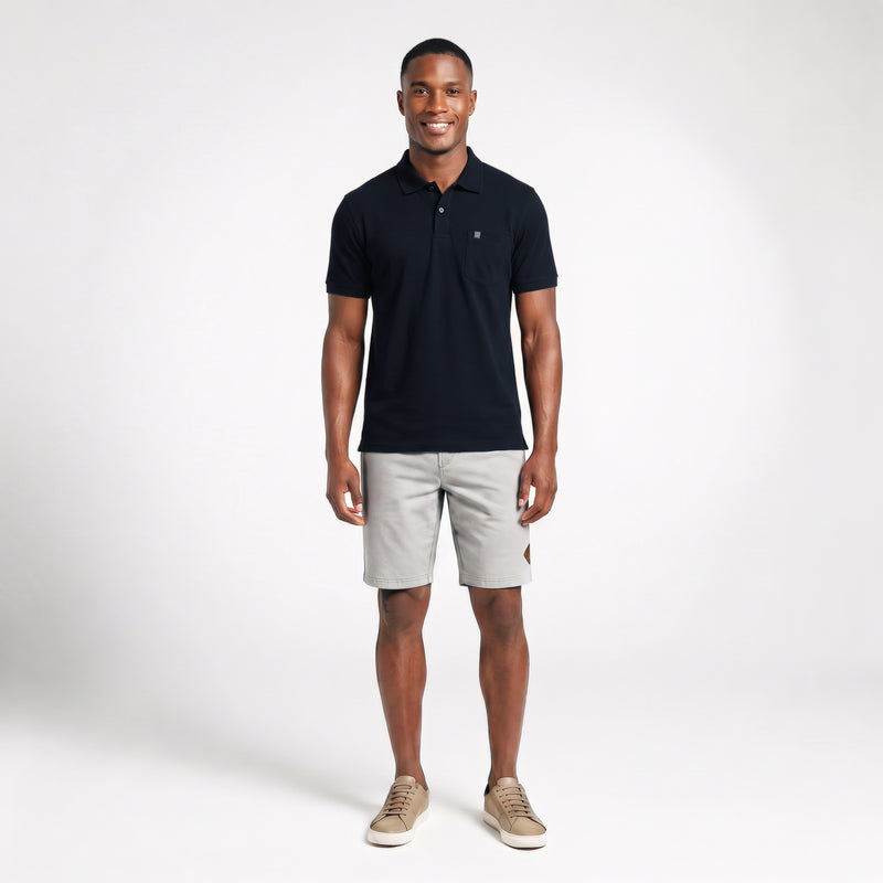 Polo Básica com Bolso – Preto