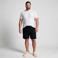 Short Linho Casual com Elástico My Size – Preto