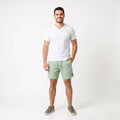 Short Elástico com Linho