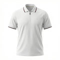 Camisa Polo Casual com Zíper