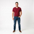Camiseta Masculina Texturizada Gola Diferenciada