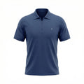 Camisa Polo Casual com Zíper