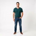 Camiseta Masculina Texturizada Gola Diferenciada