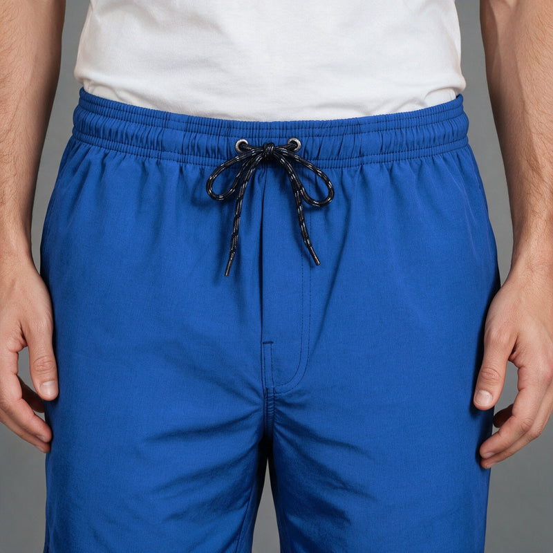 Short Elástico Mescla Microfibra – Azul Royal