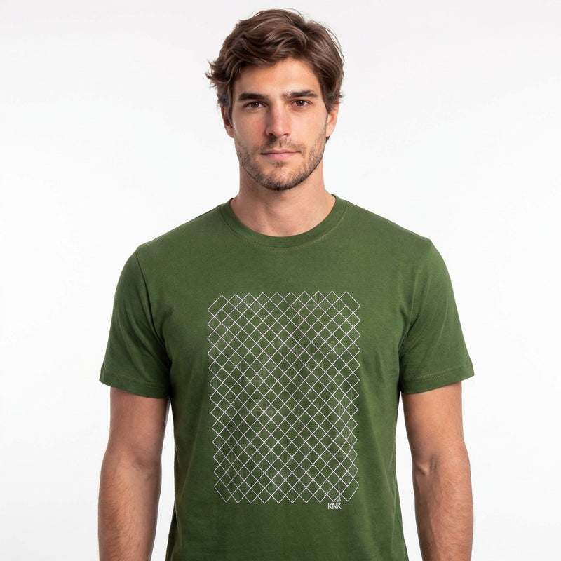 Camiseta Casual de Malha KNK