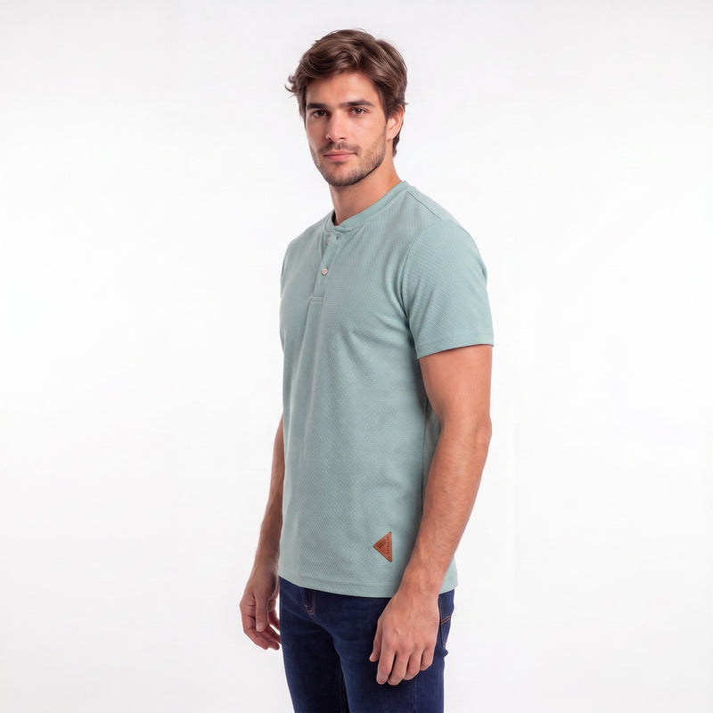 Camiseta Gola Portuguesa 2 Botões Tricot