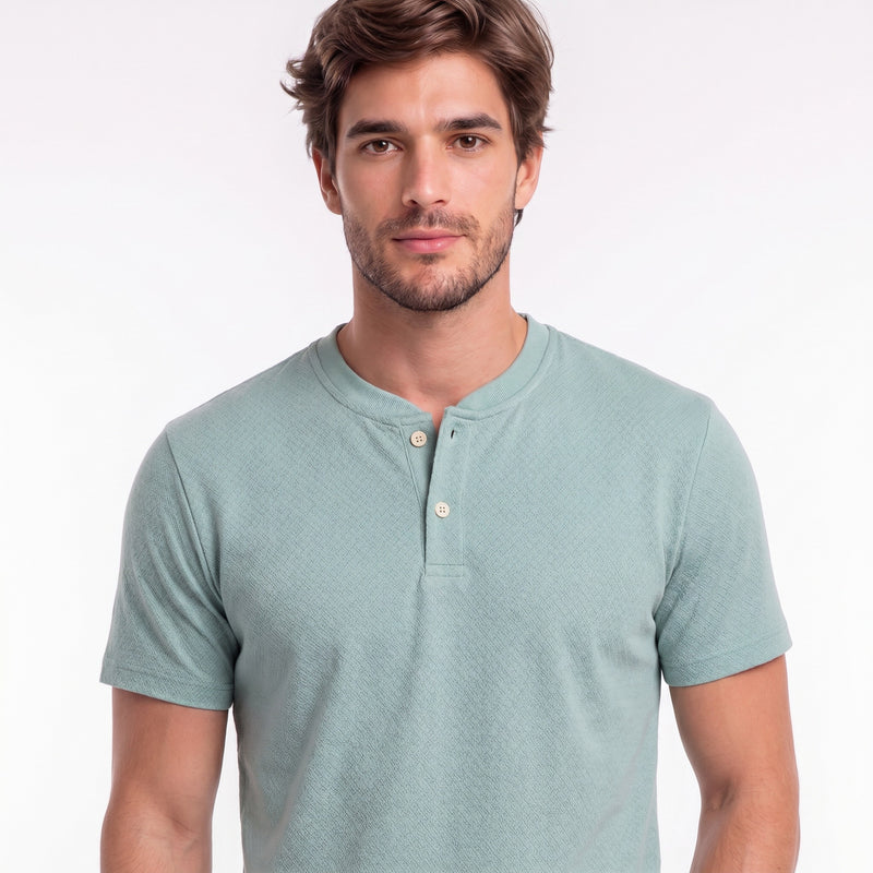 Camiseta Gola Portuguesa 2 Botões Tricot