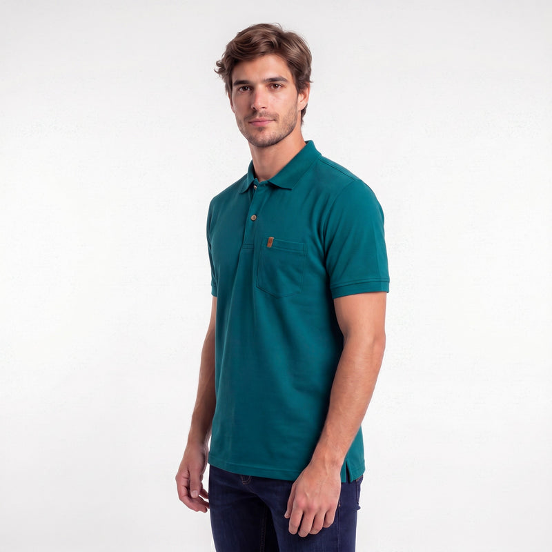 Polo Básica com Bolso