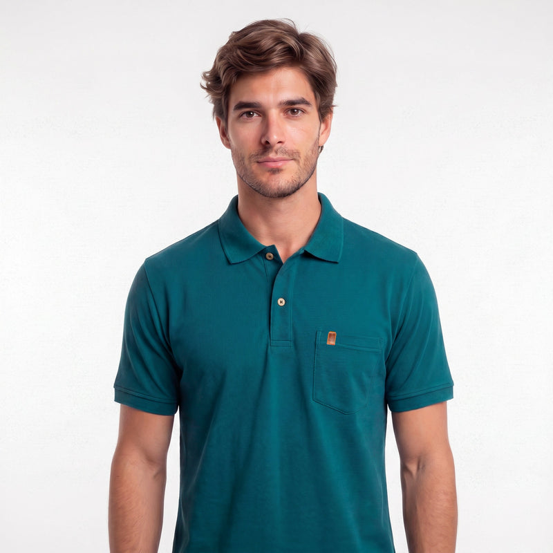 Polo Básica com Bolso