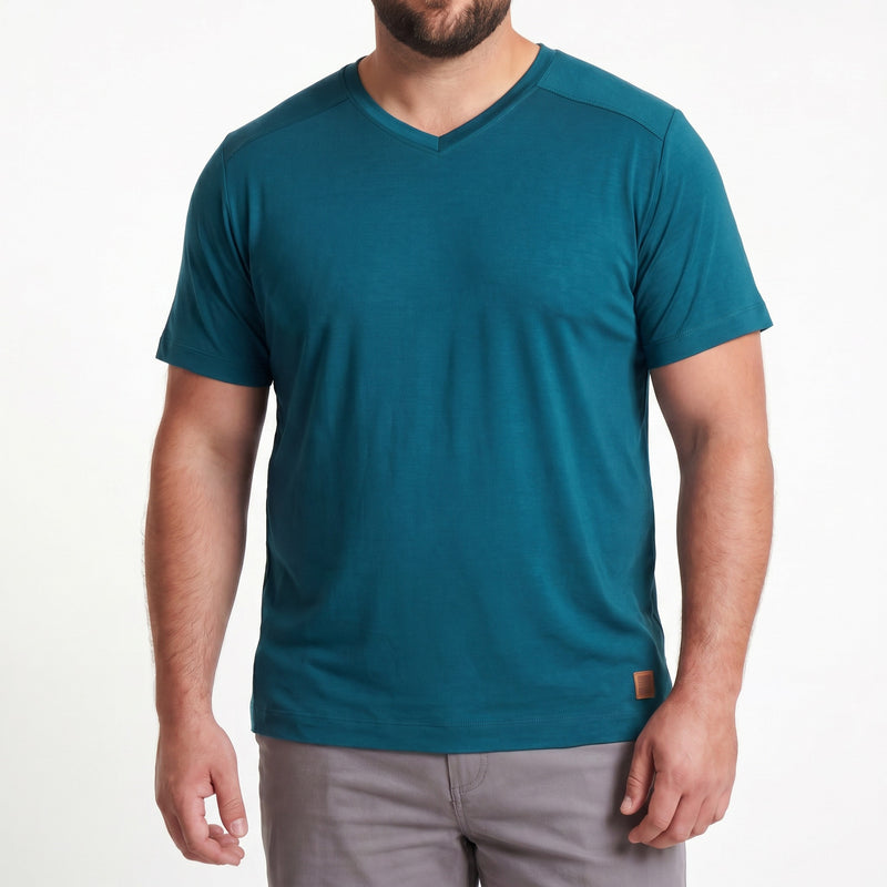 Camiseta Casual Gola V My Size