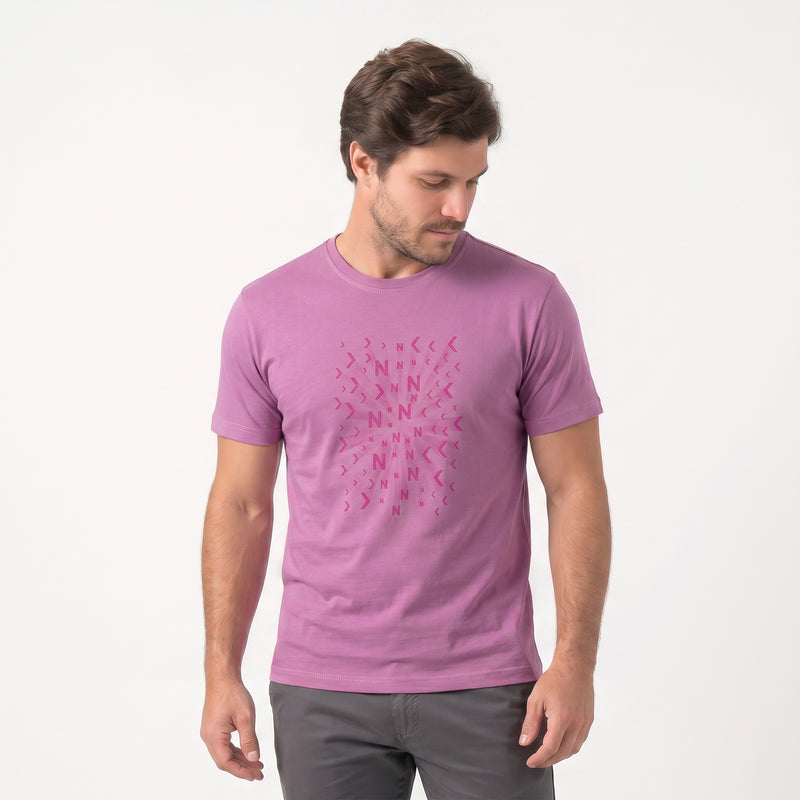 Camiseta Masculina Silk KNK Lilás