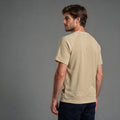 Camiseta Recortes Malha Mangas e Barra – Bege