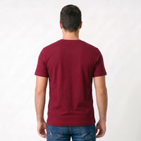 Camiseta Masculina Texturizada Gola Diferenciada