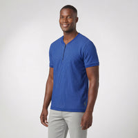 Camiseta Masculina Texturizada com Zíper