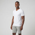 Camiseta Gola V Transpassada Lisa