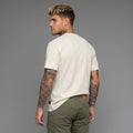 Camiseta Malha com Bainha Larga – Off White