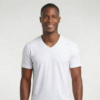 Camiseta Gola V Transpassada Lisa