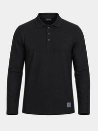 Polo Casual Manga Longa 3 Botões