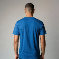 Camiseta Silk Casual – Azul Índigo
