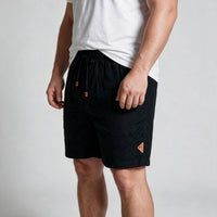 Short Linho Casual com Elástico My Size – Preto