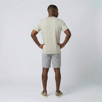 Camiseta Listrada Gola Transpassada
