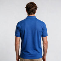 Polo Casual 2 Botões – Azul Marinho