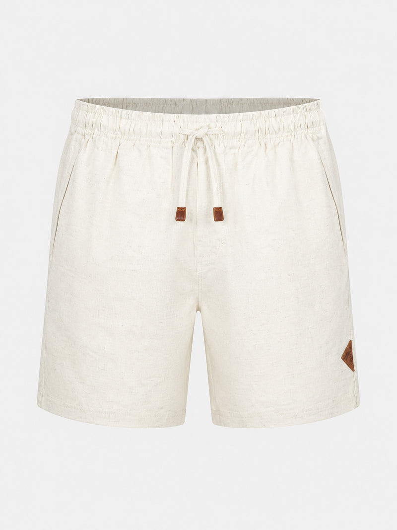 Short Elástico com Linho
