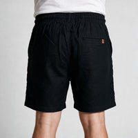 Short Linho Casual com Elástico My Size – Preto