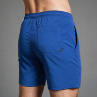 Short Elástico Mescla Microfibra – Azul Royal