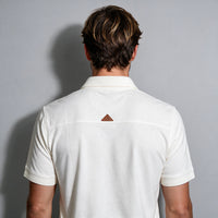 Polo Malha Casual 2 Botões – Off White