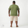 Camiseta Casual com Recorte e Lapela - My Size