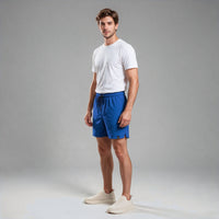 Short Elástico Mescla Microfibra – Azul Royal