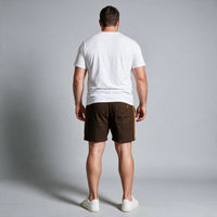 Short Elástico Casual com Linho My Size – Marrom
