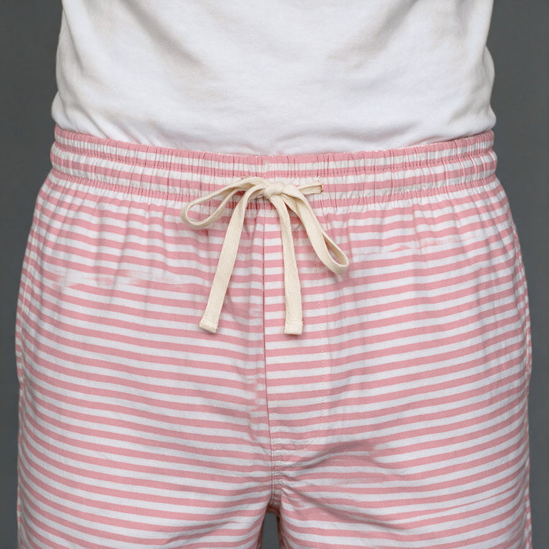 Short Elástico Listrado Flamê – Coral