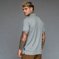 Polo de Malha com 2 Botões – Cinza