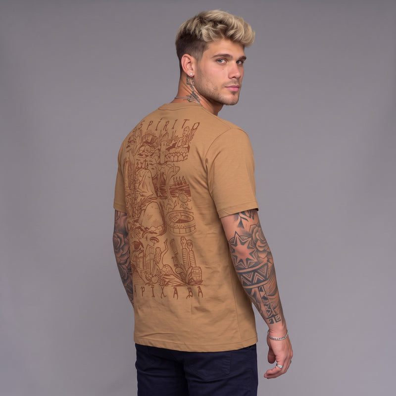 Camiseta Espírito Capixaba + Paula Martins – Marrom Claro