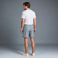 Short Elástico Mescla Microfibra – Cinza Claro
