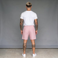 Short Elástico Listrado Flamê – Coral