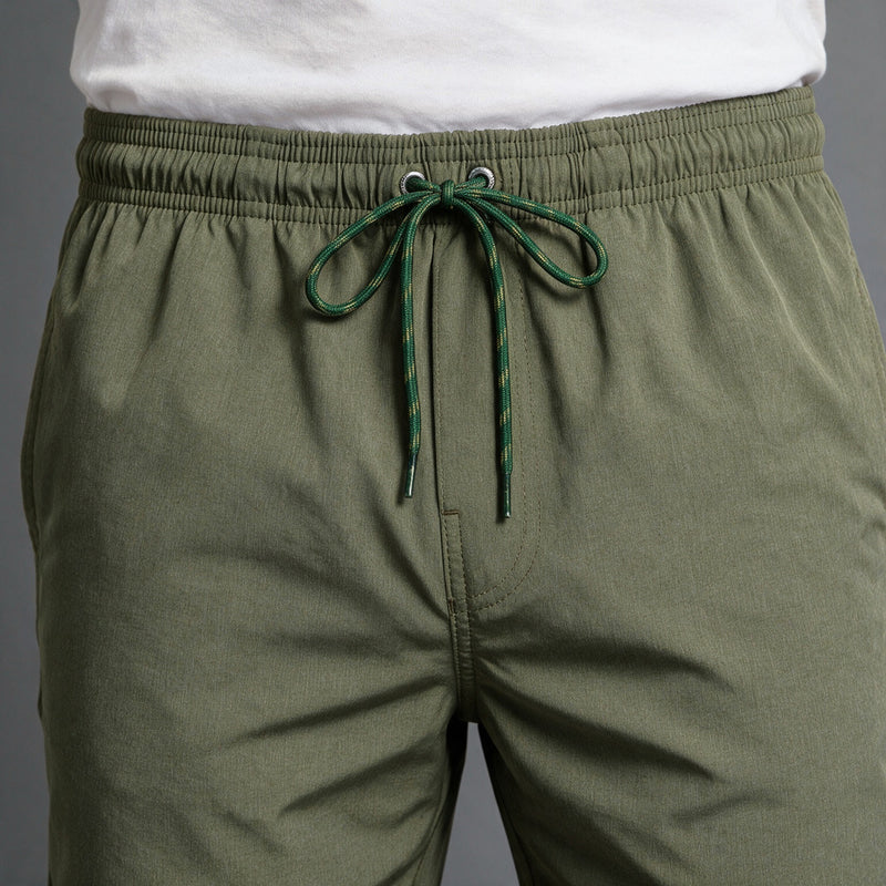 Short Elástico Mescla Microfibra – Verde