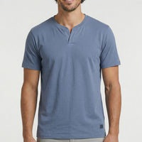 Camiseta de Algodão com Gola Transpassada