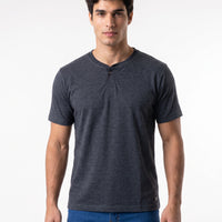 Camiseta 1 botão Supreme Vellutato – Grafite