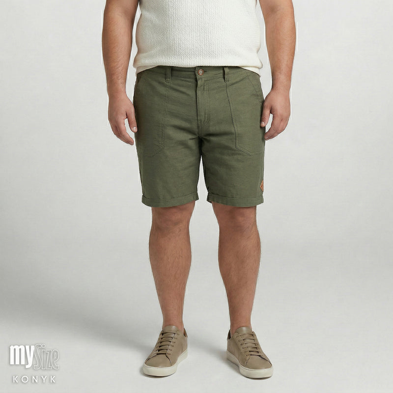 Bermuda Cós Casual com Bolso