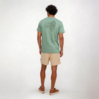 Camiseta de Malha com Silk Folhas