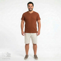 Camiseta Gola V Transpassada - My Size