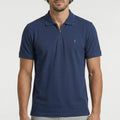 Camisa Polo Casual com Zíper