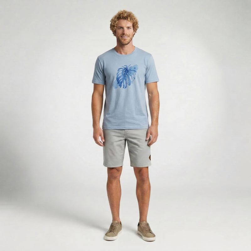 Camiseta Casual Costela-de-Adão